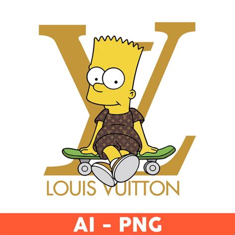 louis vuitton bart simpson clothing